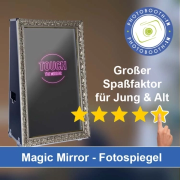 In Waldbüttelbrunn einen Magic Mirror Fotospiegel mieten