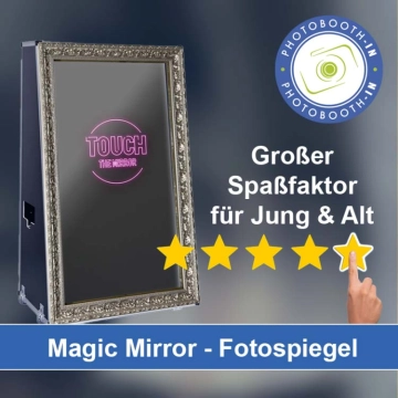 In Waldenburg einen Magic Mirror Fotospiegel mieten