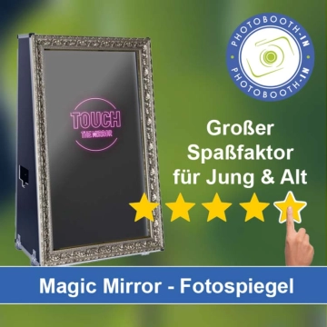 In Weilheim in Oberbayern einen Magic Mirror Fotospiegel mieten