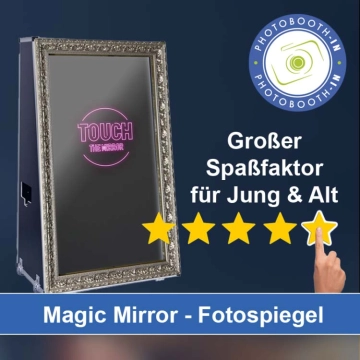 In Wermelskirchen einen Magic Mirror Fotospiegel mieten