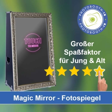 In Wermsdorf einen Magic Mirror Fotospiegel mieten
