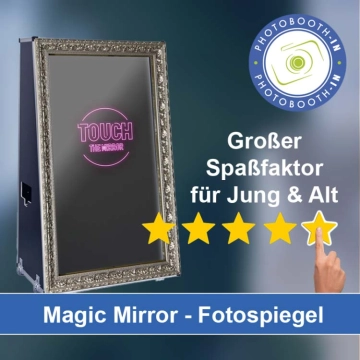 In Wertheim einen Magic Mirror Fotospiegel mieten