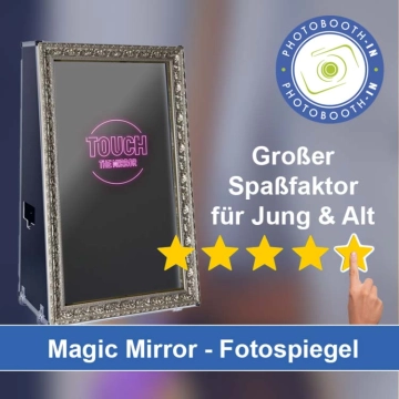 In Wittstock-Dosse einen Magic Mirror Fotospiegel mieten
