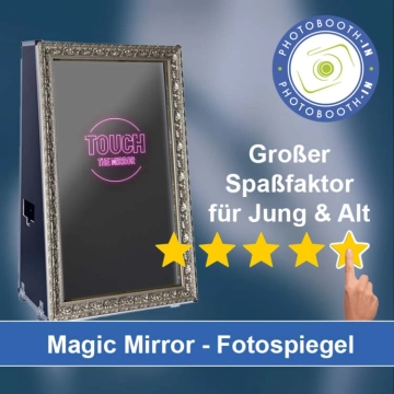 In Wustermark einen Magic Mirror Fotospiegel mieten
