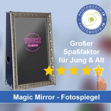 In Zarrentin am Schaalsee einen Magic Mirror Fotospiegel mieten