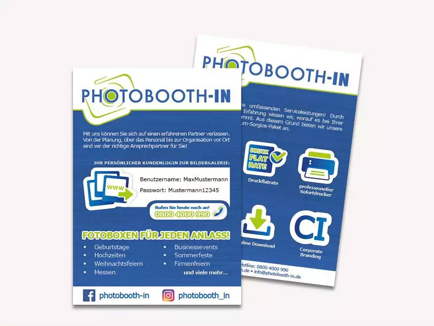 Fotobox mieten mit online Bildergalerie