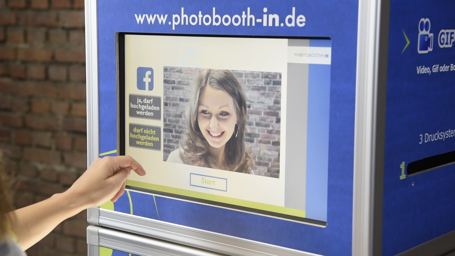 Fotobox mieten mit Social Media Funktionen