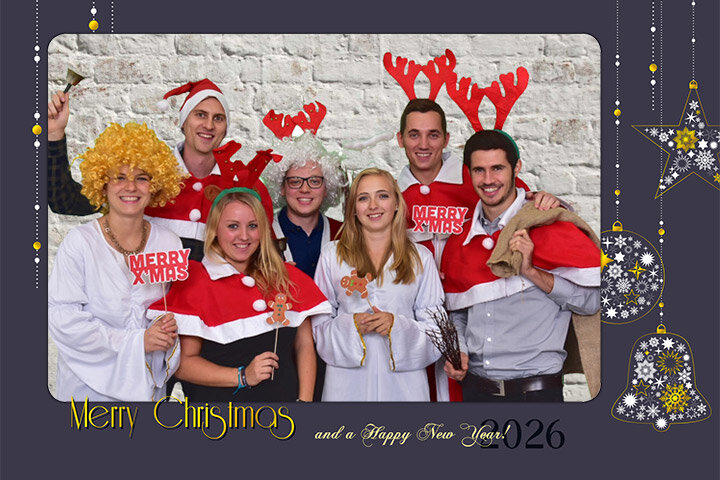 Fotobox mieten Layout Christbaumkugeln